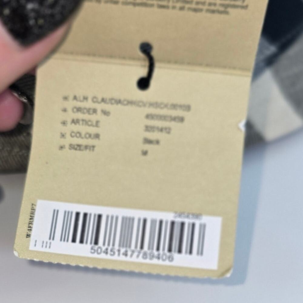 Burberry Nova Check Bucket Hat Leather Strap Brim NWT Size M - Picture 8 of 9